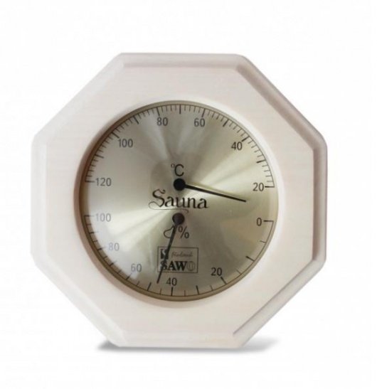 Термогигрометр SAWO 241-THA восьмигран., осина